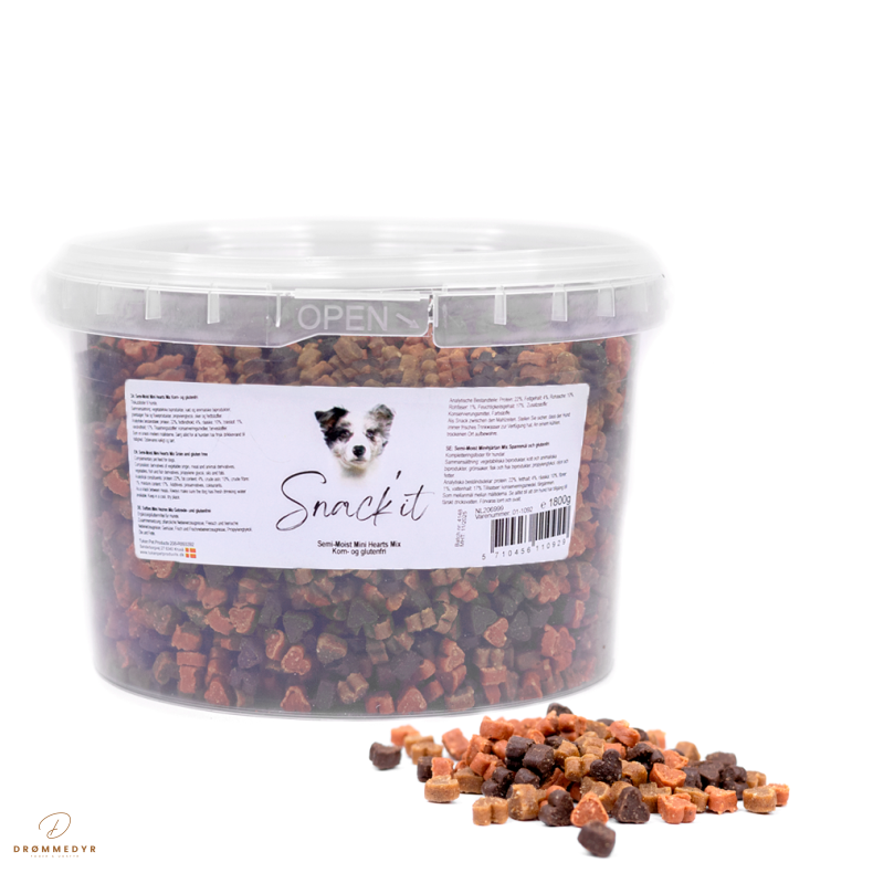 Snack'it Semi-Moist Mini Hearts Mix 1,8kg