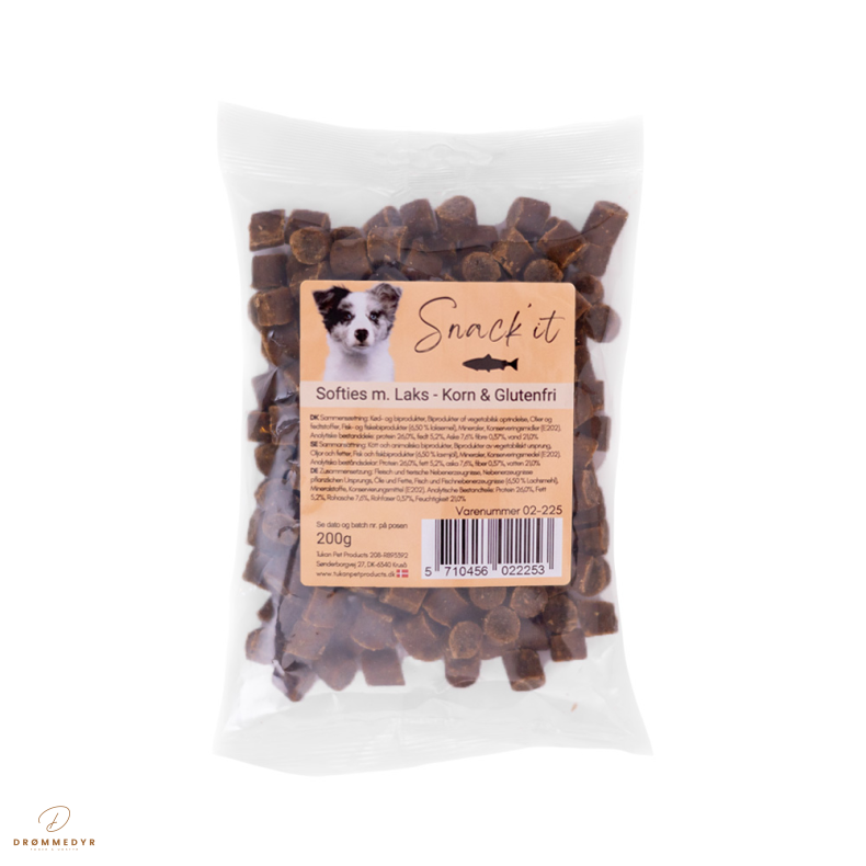 Softies m. Laks - Korn &amp; Glutenfri 200g