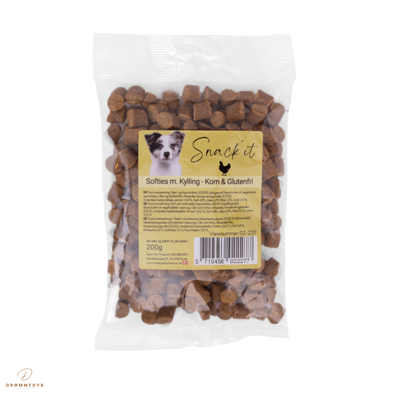 Softies m. Kylling - Korn &amp; Glutenfri 200g