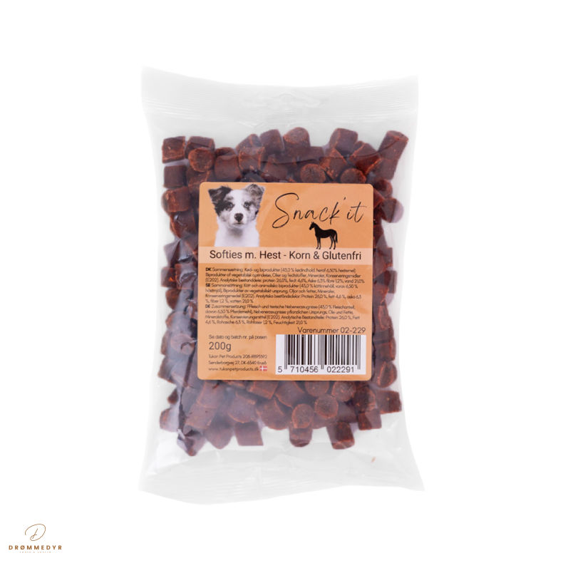 Softies m. Hest - Korn &amp; Glutenfri 200g