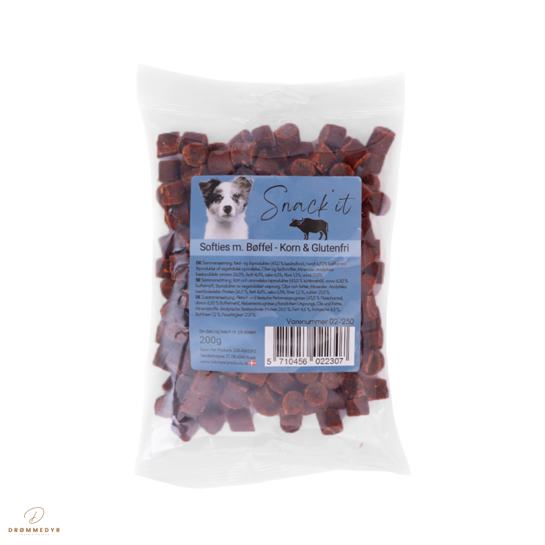 Softies m. B�ffel - Korn &amp; Glutenfri 200g