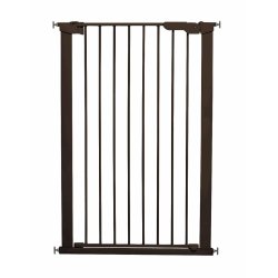 DogSpace Bonnie extra tall Pressure Fitted Pet gate, black 