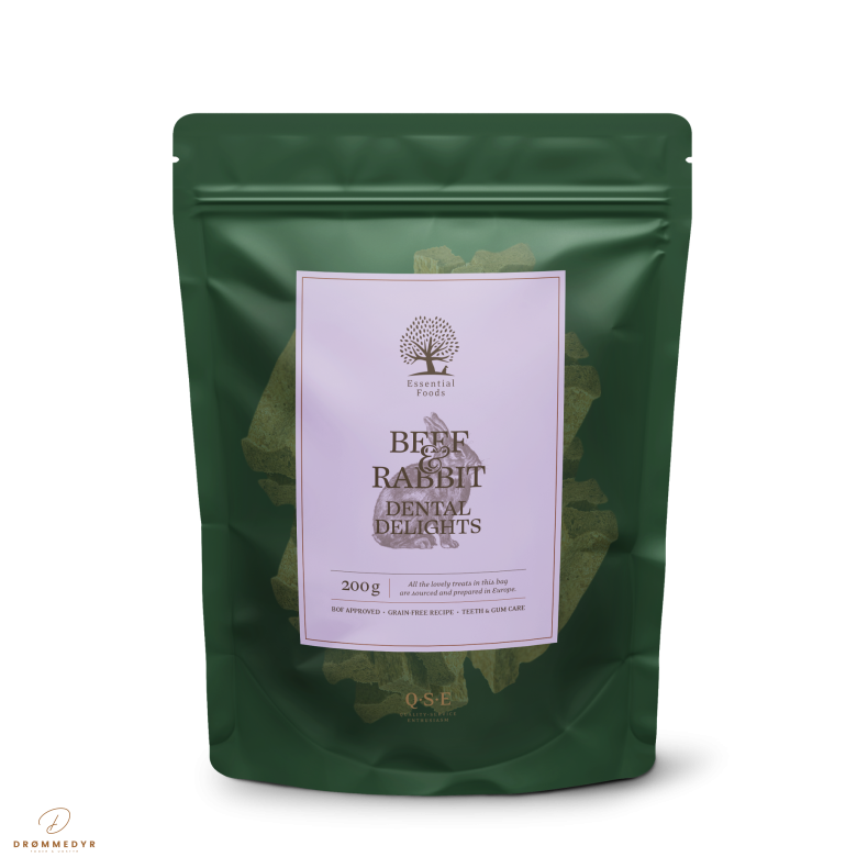 ESSENTIAL GRAIN-FREE BEEF &amp; RABBIT DENTAL DELIGHTS 200g