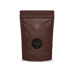 ESSENTIAL FINEST SALMON &amp; PARSLEY SMALL SAUSAGES 20stk