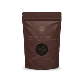 ESSENTIAL FINEST SALMON & PARSLEY SMALL SAUSAGES 20stk