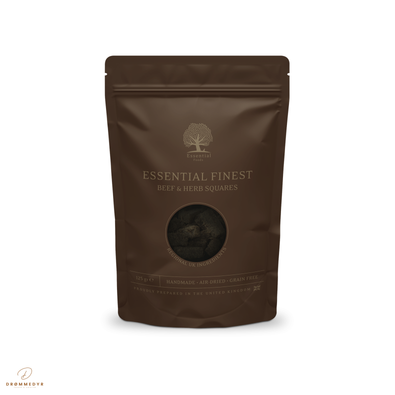 ESSENTIAL FINEST BEEF &amp; HERB SQUARES 125g