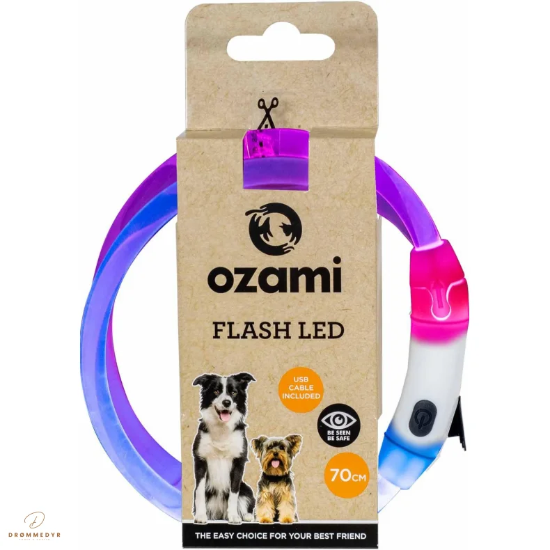 Ozami Flash LED-halsb�nd Multicolor 70 cm