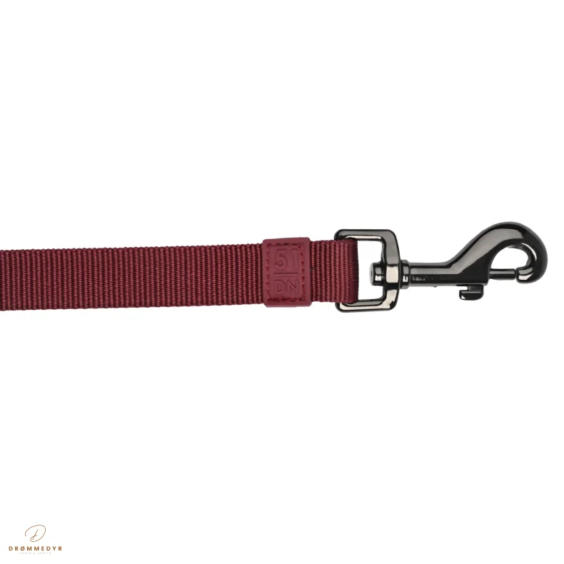 51 - Wanderful - Leash - Nylon - Flat - Burgundy - 120cmx20mm