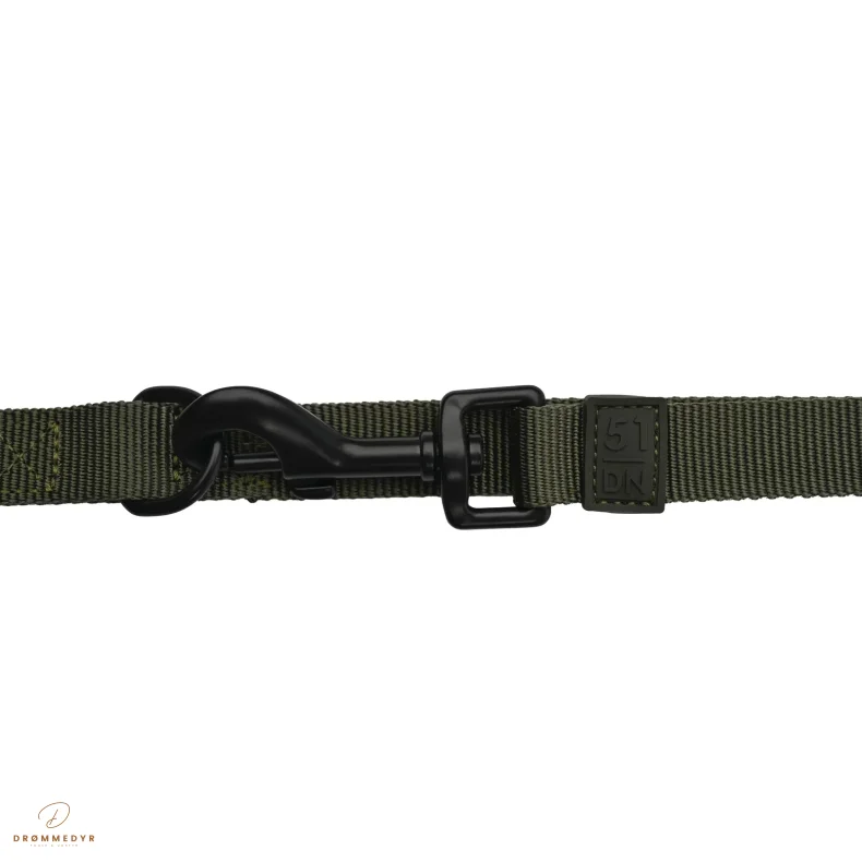 51 - Wanderful - Training Leash - Nylon - Flat - Khaki- 200x20mm