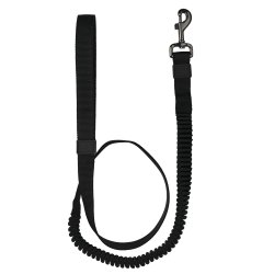 51 - Wanderful - Leash - Nylon - Bungee Flat - Black - 120x1,8cm
