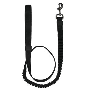 51 - Wanderful - Leash - Nylon - Bungee Flat - Black - 120x1,8cm