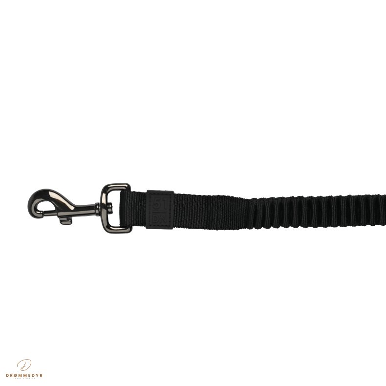 51 - Wanderful - Leash - Nylon - Bungee Flat - Black - 120x1,8cm