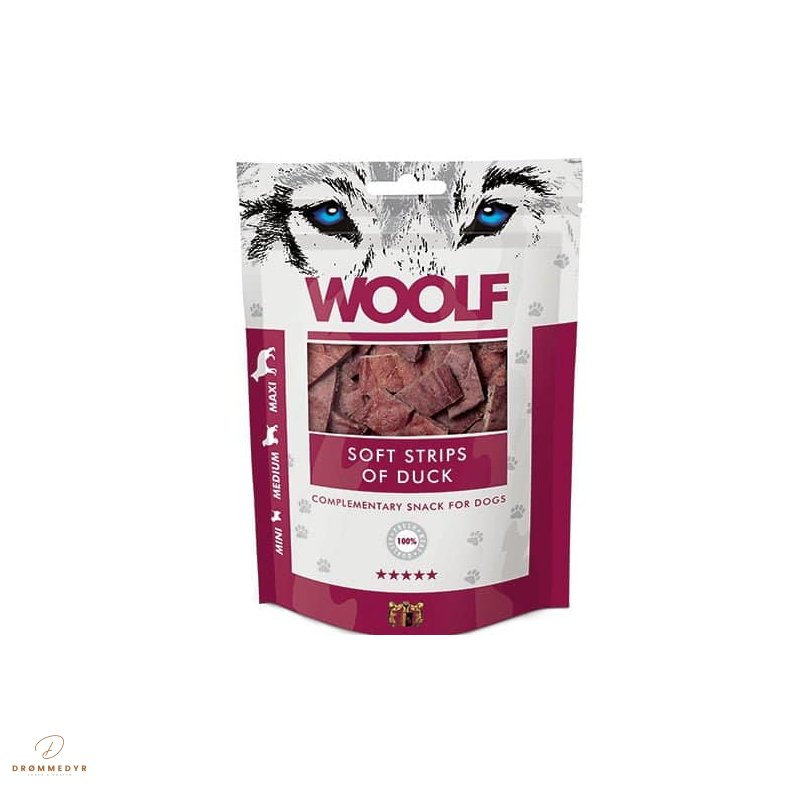 Woolf soft strips of duck 100 gr.