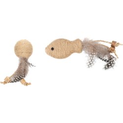 CT YUTSA FISH + BALL BROWN 15x4,5x2,5CM