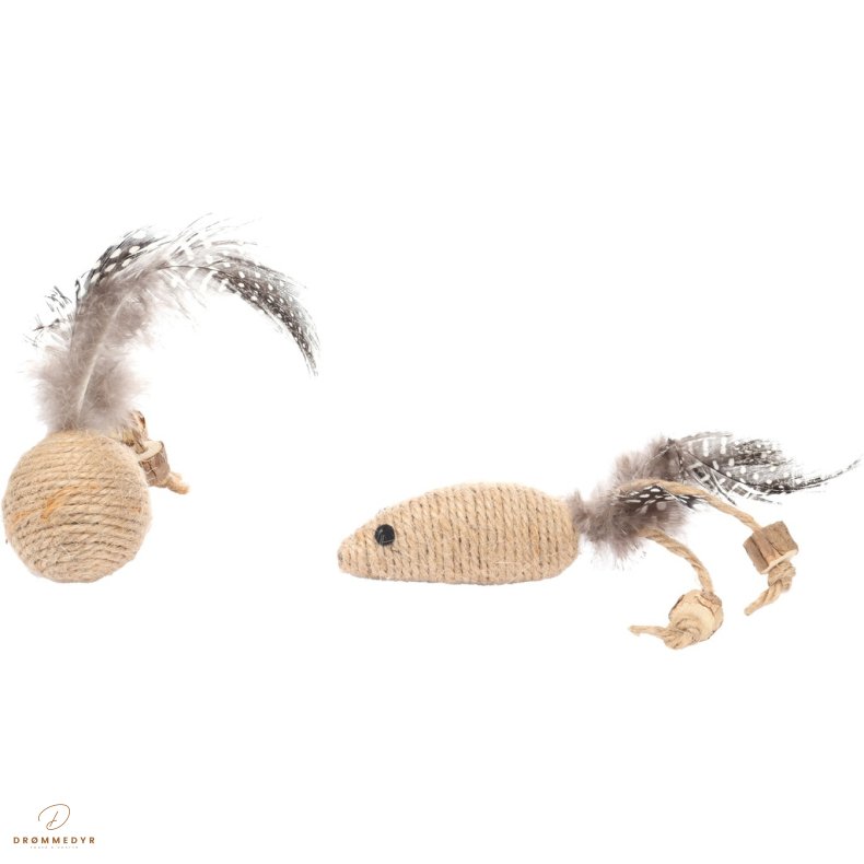 CT YUTSA MOUSE + BALL BROWN 13x3x3CM