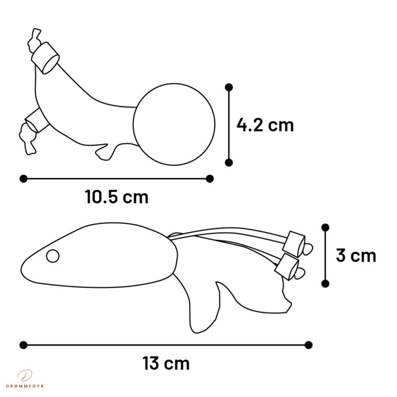 CT YUTSA MOUSE + BALL BROWN 13x3x3CM