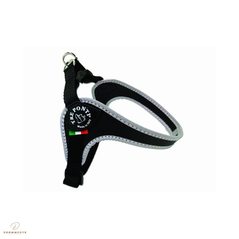 TRE PONTI Mini Sele med justering, str. 3,5, sort