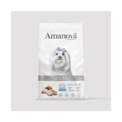 Amanova White Hair Special - Kornfrit voksen hundefoder til sm� hunde med hvid pels - 2 kg