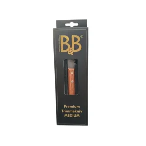 B&B Premium Trimmekniv - medium/grov