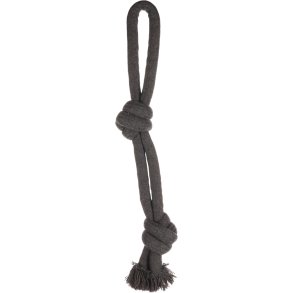 COTTON RINGO PULL ROPE 2 KNOTS GREY 45CM/18MM