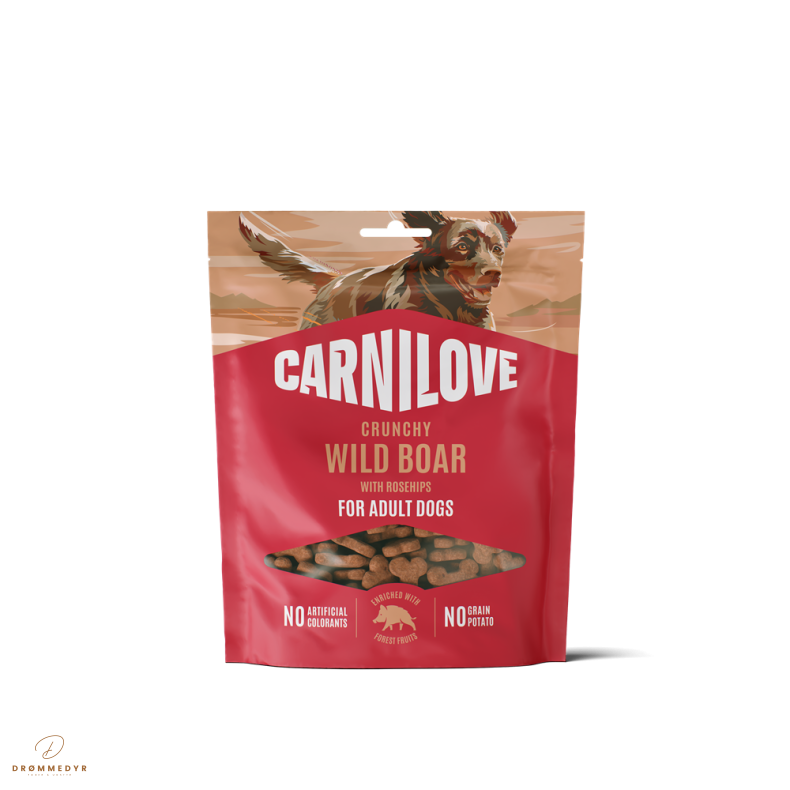 Carnilove Godbidder Crunchy Snack Vildsvin &amp; Hyben 200 g