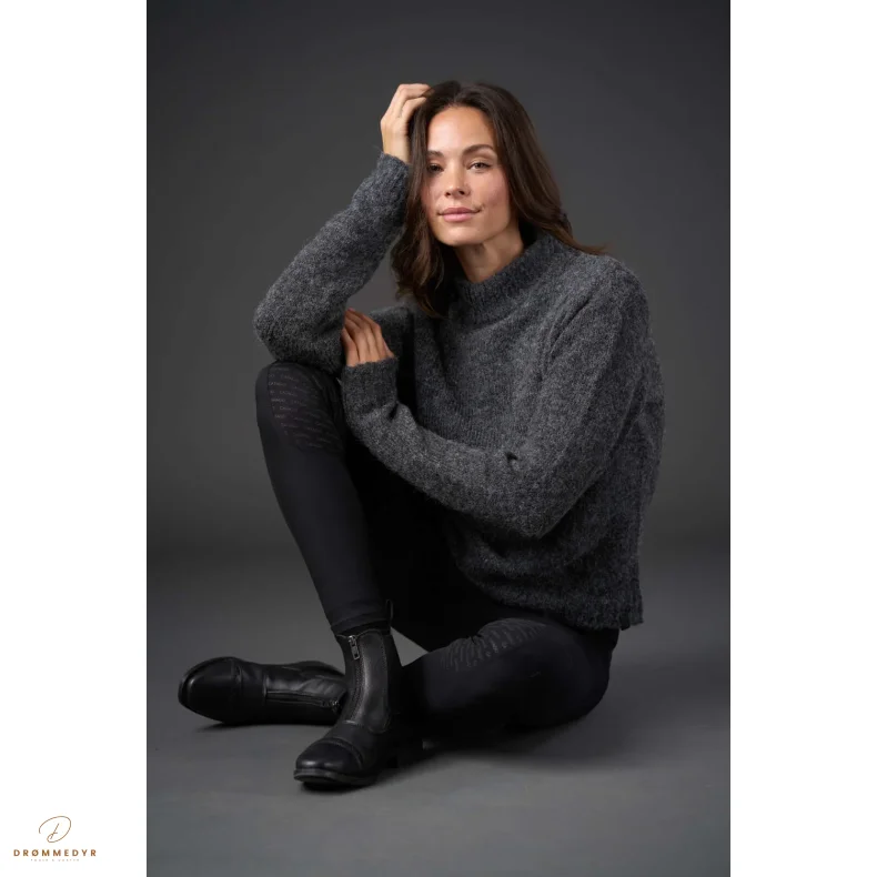 CATAGO Valerie strik pullover M�rkegr� Melange