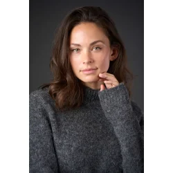 CATAGO Valerie strik pullover M�rkegr� Melange