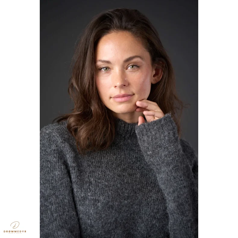 CATAGO Valerie strik pullover M�rkegr� Melange