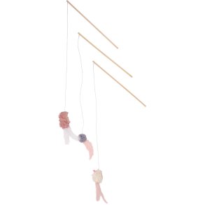 Companion cat teasing rod with plush toy and catnip - ass.