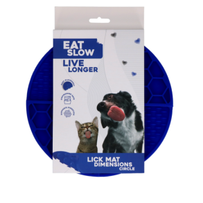 Eat Slow Live Longer Lick Mat Dimensions Circle Bl�