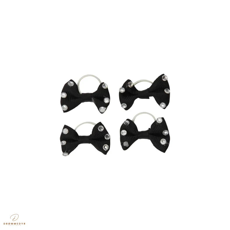 HG Show bows m. krystal sort, 20 stk.
