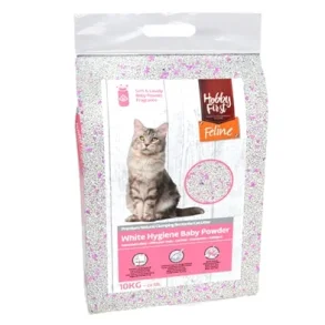 Hobby First Feline Kattegrus m. baby powder 10 kg.