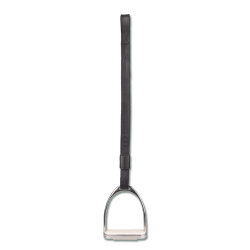 L�der stigreme med loop, X-Line, sort