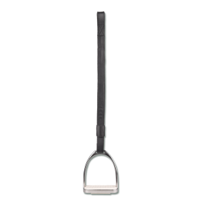 L�der stigreme med loop, X-Line, sort