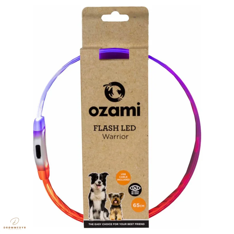 Ozami Flash Warrior LED-halsb�nd Multicolor 65 cm