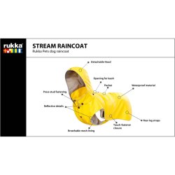 Rukka Stream Regnfrakke 80 Gul
