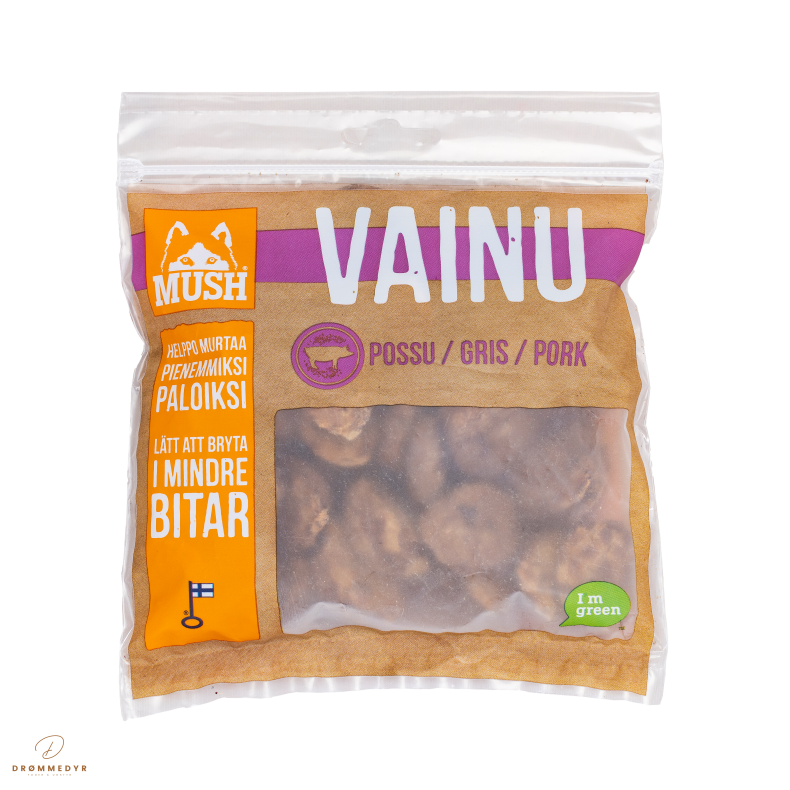 MUSH Gris Trningsgodbidder 150 gram