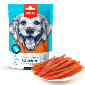 Wanpy Dog Soft Chicken Jerky Strips 100g