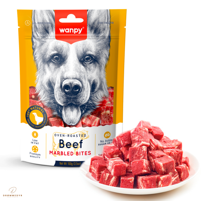 Wanpy Dog Marbled Beef Bites 100g