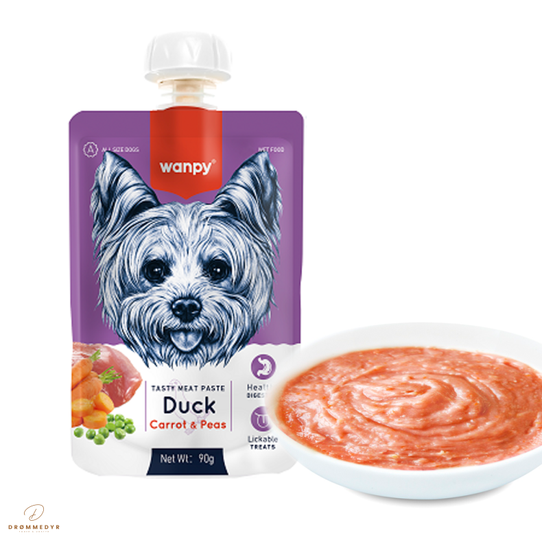 Wanpy Dog Tasty Meat Paste - Duck, Carrot &amp; Pea 90g