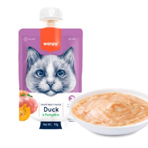 Wanpy Cat Tasty Meat Paste - Duck & Pumpkin 90g