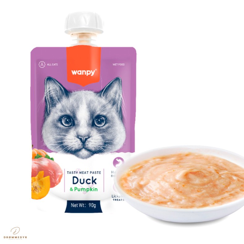 Wanpy Cat Tasty Meat Paste - Duck &amp; Pumpkin 90g
