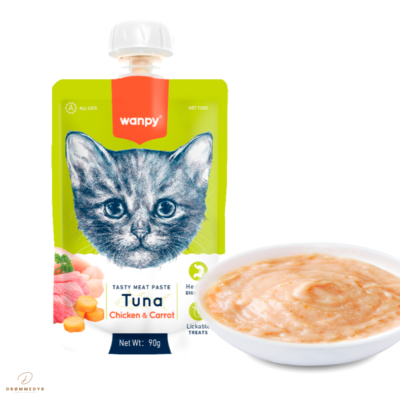 Wanpy Cat Tasty Meat Paste - Tuna with Chicken &amp; Carrot 90g