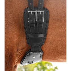 Waldhausen L�dergjord Kort Elastic, sort