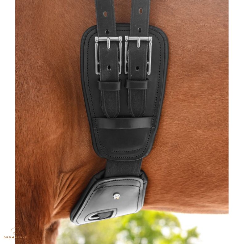Waldhausen L�dergjord Kort Elastic, sort