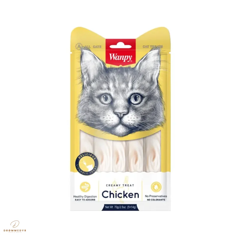 Wanpy Cat Creamy Lickable Treat - Chicken 70g