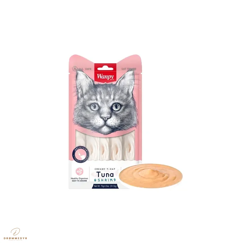 Wanpy Cat Creamy Lickable Treat - Tuna &amp; Shrimp 70g