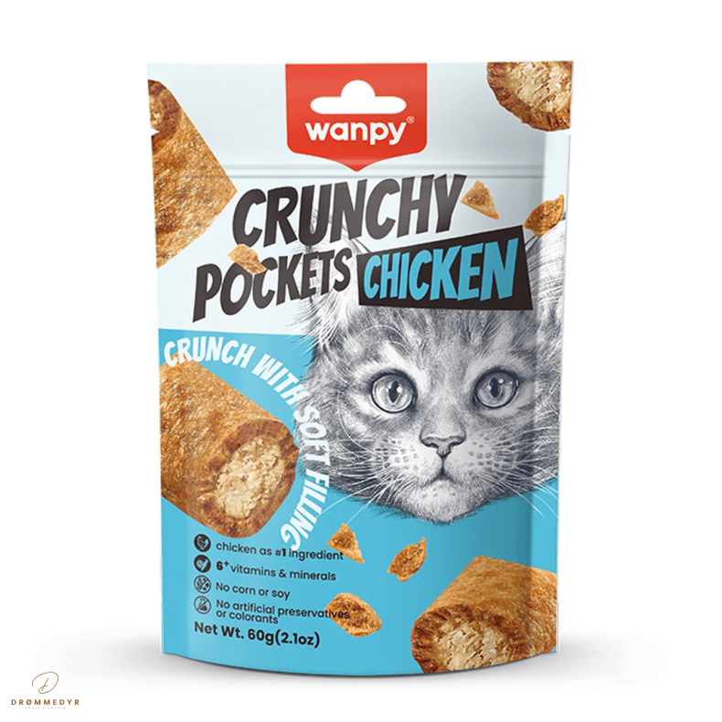 Wanpy Cat Crunchy Pockets Chicken 60g