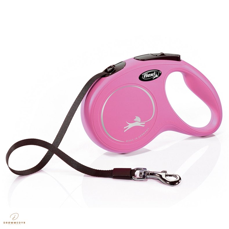 Flexi New Classic rulleline  M, 5 ,Pink