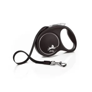 Flexi Black Design rulleline  M, 5 m, Sort/Gr